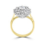 18ct Yellow Gold 1.50ct Oval Diamond Halo Ring Pre-Owned
