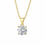 18ct Yellow Gold 1.50ct Round Brilliant Lab Grown Diamond 'Elizabeth' Necklace