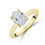 18ct Yellow Gold 1.58ct Oval Lab Grown Diamond Talon Claw Soliatire 'Rosa' Ring