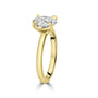 18ct Yellow Gold 1.58ct Oval Lab Grown Diamond Talon Claw Soliatire 'Rosa' Ring