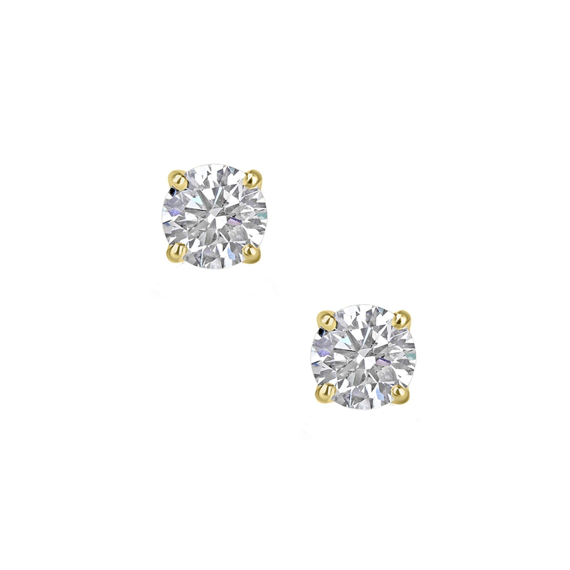 18ct Yellow Gold 2.12ct Lab Grown Diamond Stud Earrings
