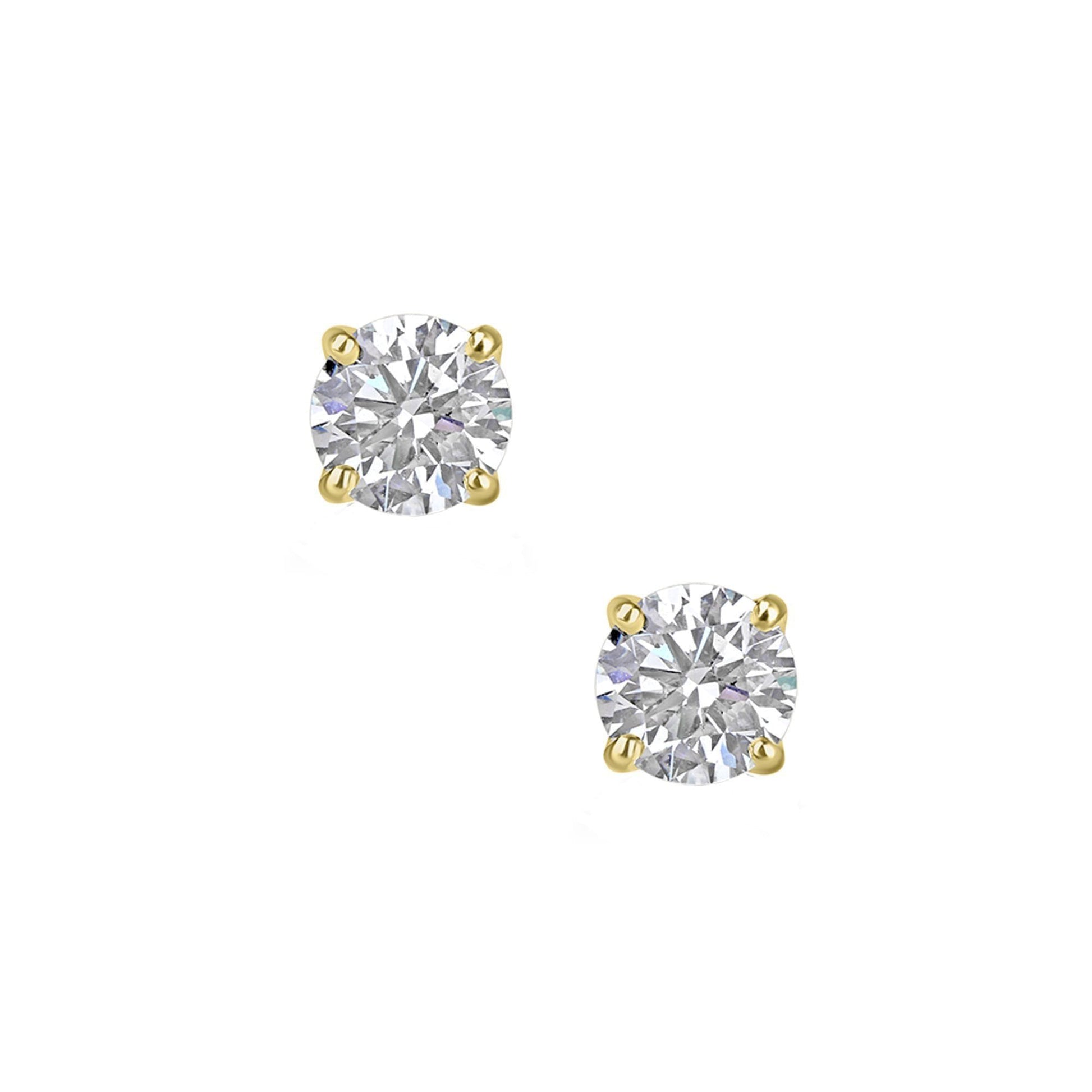18ct Yellow Gold 2.12ct Lab Grown Diamond Stud Earrings