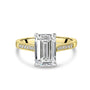18ct Yellow Gold 3.01ct Emerald Lab Grown Diamond 'Bella' Engagement Ring