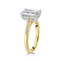 18ct Yellow Gold 3.01ct Emerald Lab Grown Diamond 'Bella' Engagement Ring