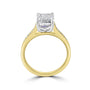 18ct Yellow Gold 3.01ct Emerald Lab Grown Diamond 'Bella' Engagement Ring