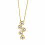 18ct Yellow Gold Bubbles Diamond Necklace