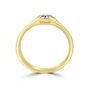 18ct Yellow Gold Diamond Half Rub Over Pre-Owned Solitaire Ring