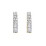 18ct Yellow Gold Diamond Huggie Hoop Earrings