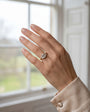 18ct Yellow Gold Emerald Cut Lab Grown Diamond Three Stone Engagement Ring