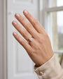 18ct Yellow Gold Emerald Cut Natural Diamond Four Claw Solitaire Engagement Ring