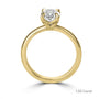 18ct Yellow Gold Oval Lab Grown Diamond Talon Claw Solitaire Engagement Ring