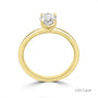 18ct Yellow Gold Oval Natural Diamond Talon Claw Solitaire Engagement Ring