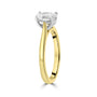 18ct Yellow Gold & Platinum 1.02ct Oval Diamond Solitaire Ring