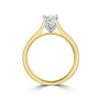 18ct Yellow Gold & Platinum 1.02ct Oval Diamond Solitaire Ring
