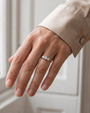 18ct Yellow Gold & Platinum 3 Stone RBC Lab Grown Diamond Engagement Ring