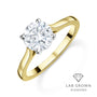 18ct Yellow Gold Round Brilliant Cut Lab Grown Diamond Solitaire Engagement Ring