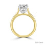 18ct Yellow Gold Round Brilliant Cut Natural Diamond Solitaire Engagement Ring