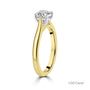 18ct Yellow Gold Round Brilliant Cut Natural Diamond Solitaire Engagement Ring
