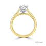 18ct Yellow Gold Round Brilliant Cut Natural Diamond Solitaire Engagement Ring