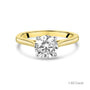 18ct Yellow Gold Round Brilliant Cut Natural Diamond Solitaire Engagement Ring