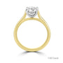 18ct Yellow Gold Round Brilliant Cut Natural Diamond Solitaire Engagement Ring