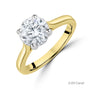 18ct Yellow Gold Round Brilliant Cut Natural Diamond Solitaire Engagement Ring