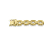 18ct Yellow Gold Seven Oval Sapphire & Diamond Pre Owned Bracelet