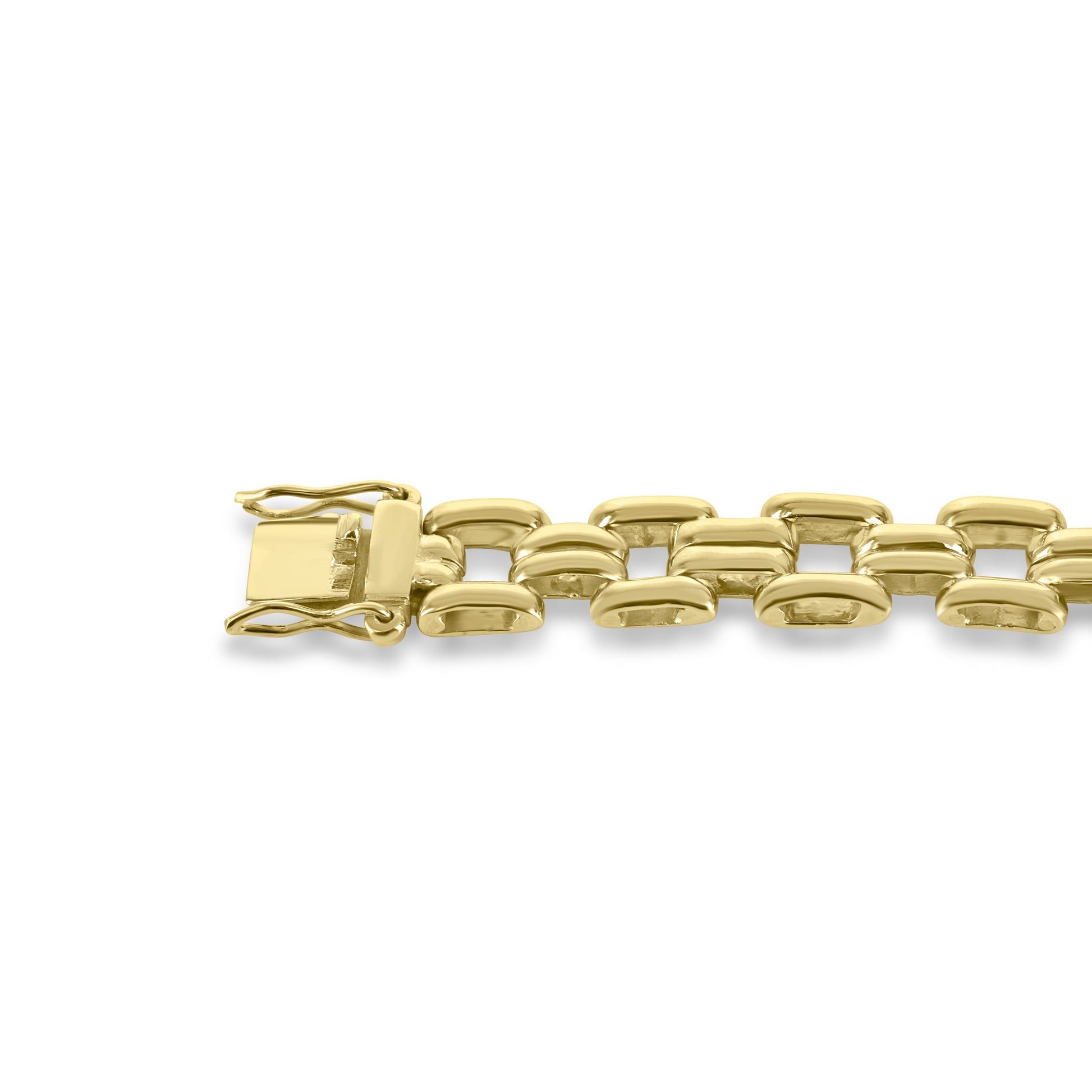 18ct Yellow Gold Seven Oval Sapphire & Diamond Pre Owned Bracelet