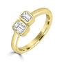 18ct Yellow Gold Two Stone Diamond Ring