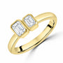 18ct Yellow Gold Two Stone Diamond Ring