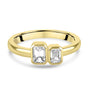 18ct Yellow Gold Two Stone Diamond Ring