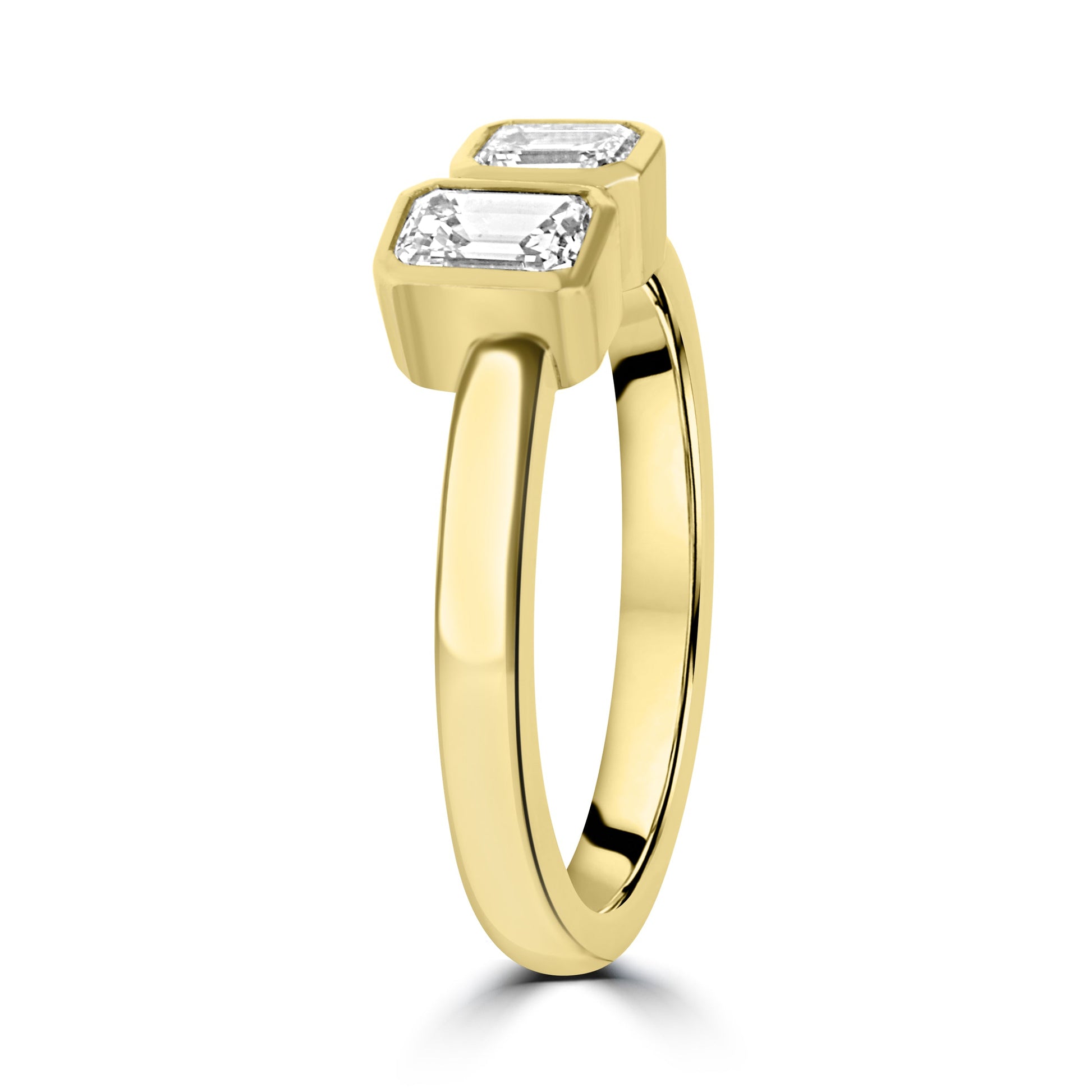 18ct Yellow Gold Two Stone Diamond Ring
