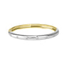 18ct Yellow and White Gold Seven Stone Diamond Bangle