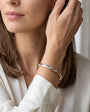 18ct Yellow and White Gold Seven Stone Diamond Bangle