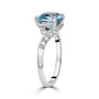 2.62ct Aquamarine and Diamond Cocktail Ring