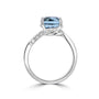 2.62ct Aquamarine and Diamond Cocktail Ring