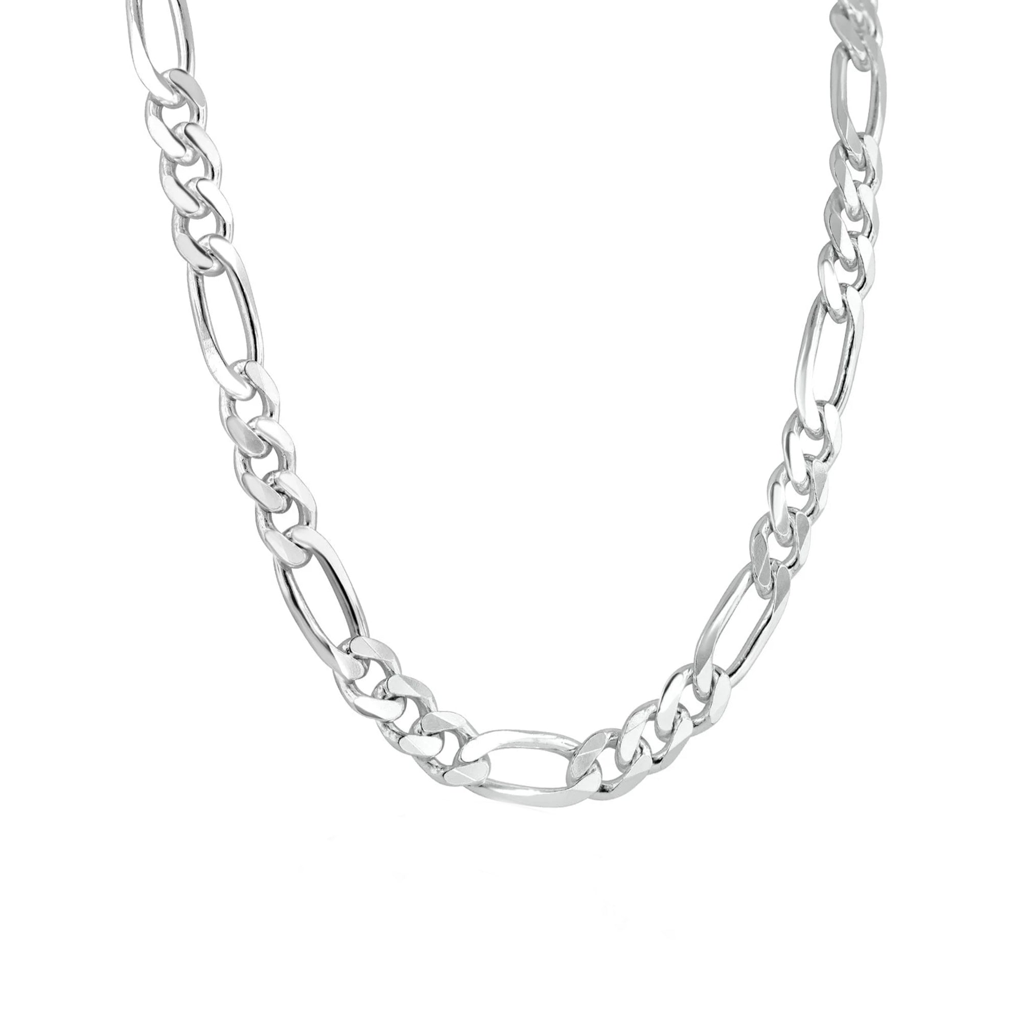20" Sterling Silver Filed Figaro Chain