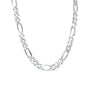 20" Sterling Silver Filed Figaro Chain