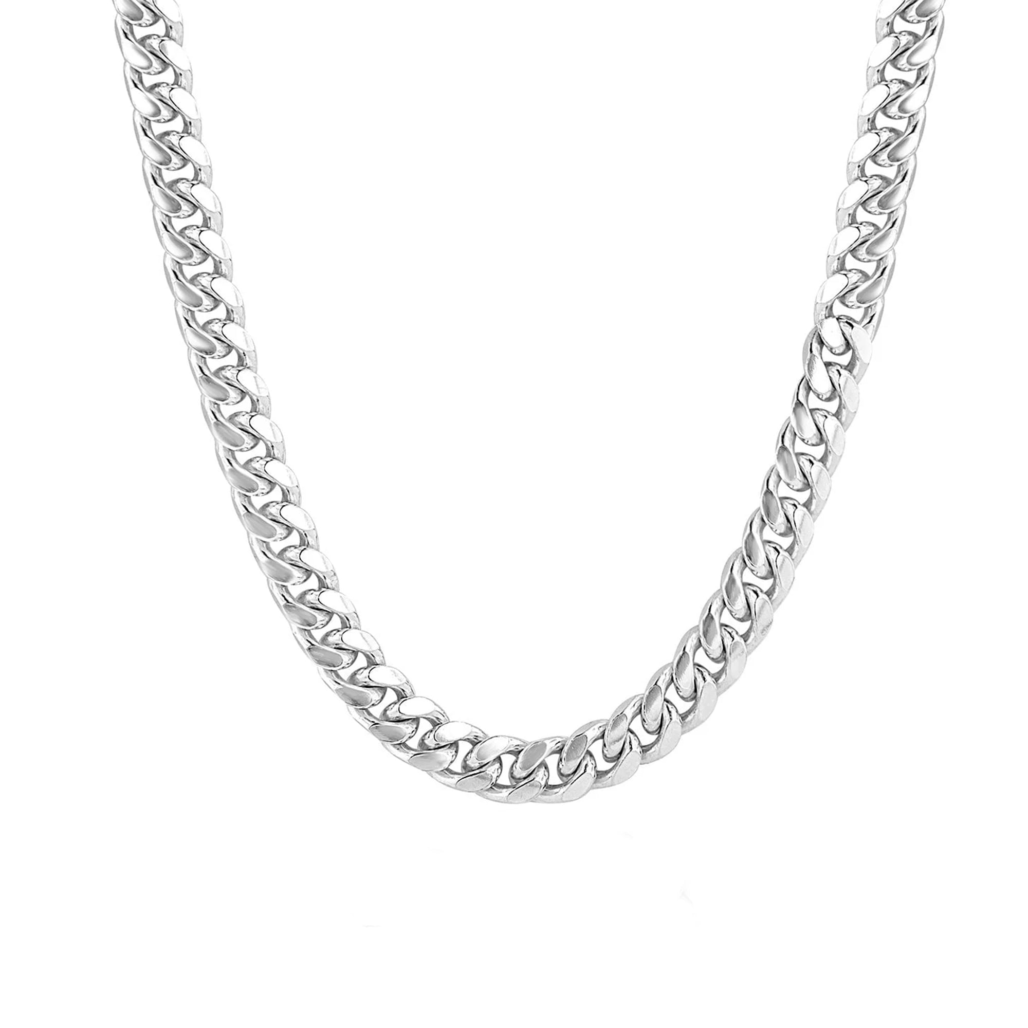 20" Sterling Silver Smooth Filed Curb Chain