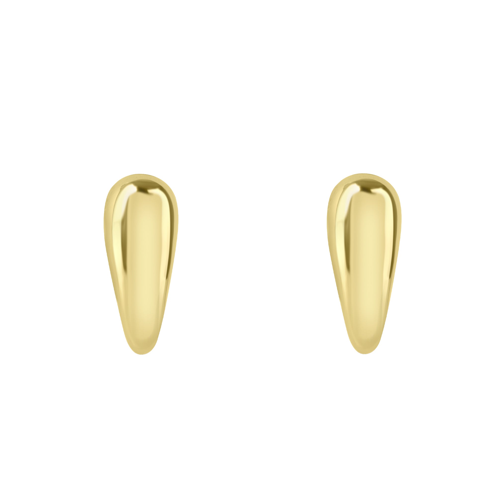 24ct Gold Plated Sterling Silver Half Hoop Earrings