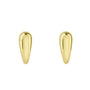24ct Gold Plated Sterling Silver Half Hoop Earrings