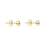 24ct Gold Plated Sterling Silver Iolite Stud Earrings