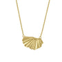 24ct Yellow Gold Plated Silver Fan Necklace