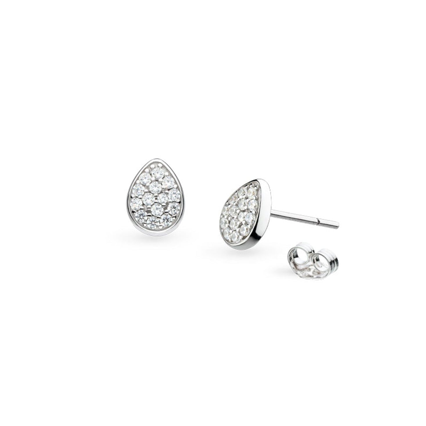 Kit Heath Sterling Silver 'Coast Pebble Glisten' Stud Earrings