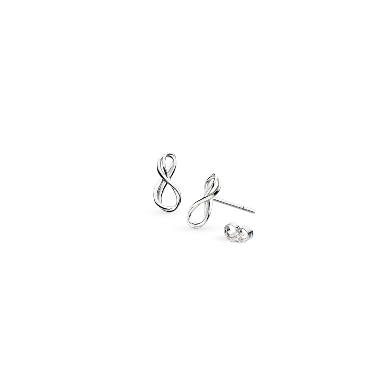 Kit Heath Sterling Silver 'Infinity' Mini Stud Earrings