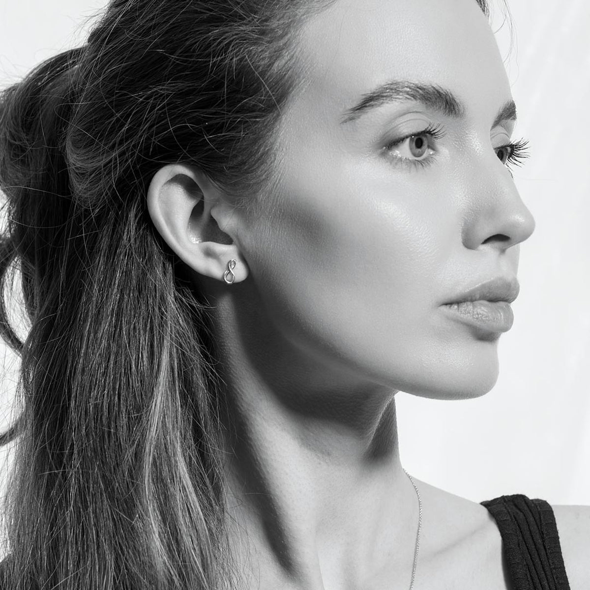 Kit Heath Sterling Silver 'Infinity' Mini Stud Earrings