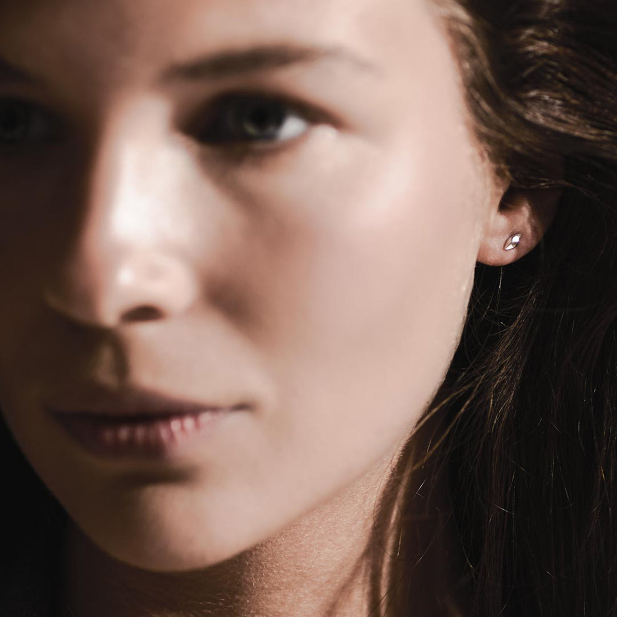 Kit Heath Sterling Silver 'Glint' Mini Stud Earrings