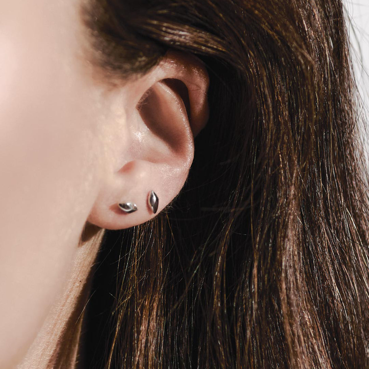 Kit Heath Sterling Silver 'Glint' Mini Stud Earrings