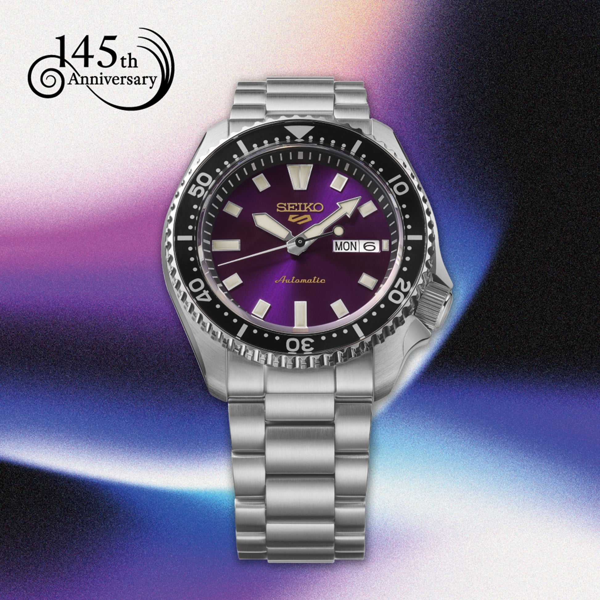 Seiko 145th Anniversary 5 Sports SKX Limited Edition Watch in Edo Purple PRE-ORDER