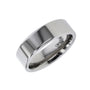 7mm Titanium Flat Profile Ring with Polished Finish